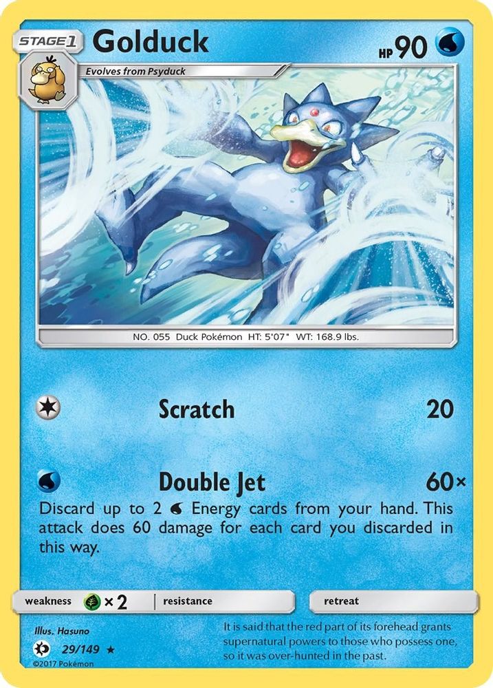 Golduck 29/149 Rare SM Base Set NM/LP