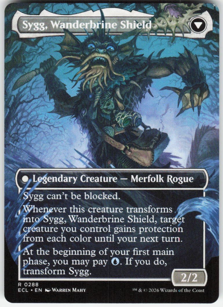 Sygg, Wanderwine Wisdom (Borderless) R Lorwyn Eclipsed 288 NM (Back)