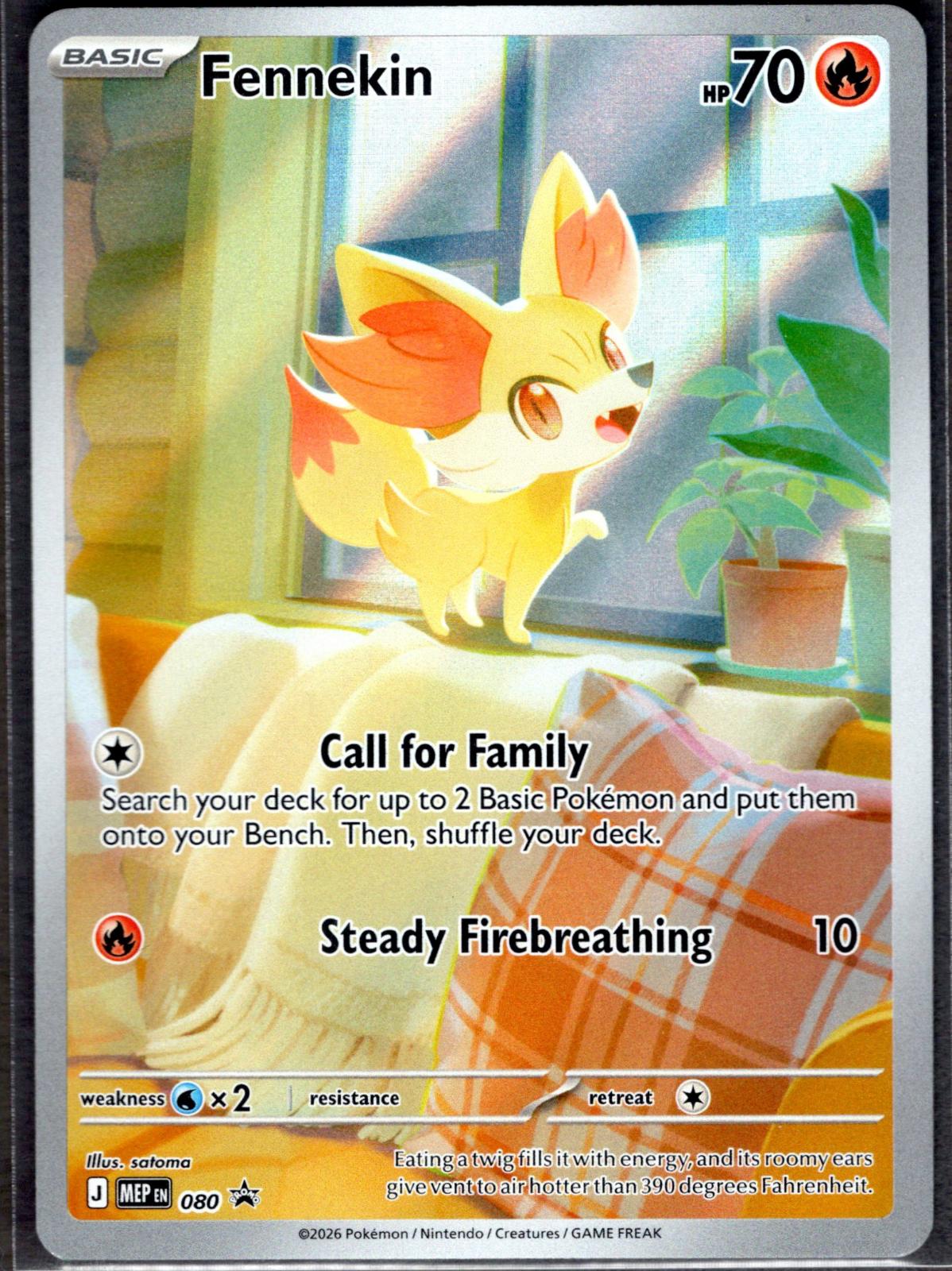 Fennekin 080 Promo ME: Mega Evolution Promo Holo NM/M