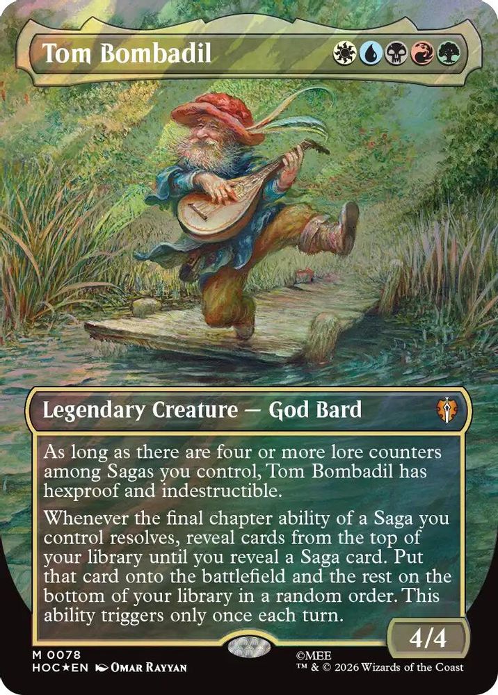 Tom Bombadil (Borderless) (Surge Foil) 78 The Hobbit: Eternal-Legal Holo NM/M