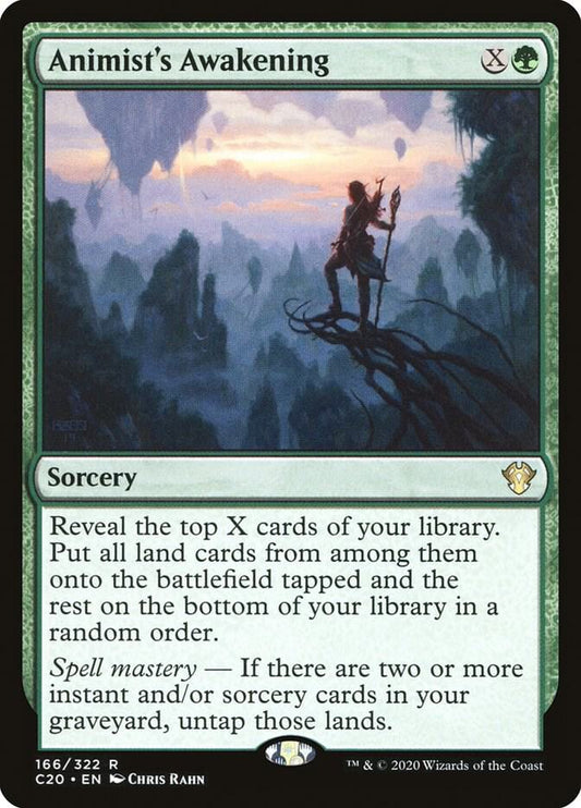 Animist's Awakening 166 Rare Commander 2020 NM/M