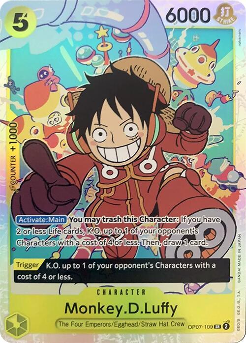 Monkey.D.Luffy (109) OP07-109 Super Rare 500 Years in the Future NM/M