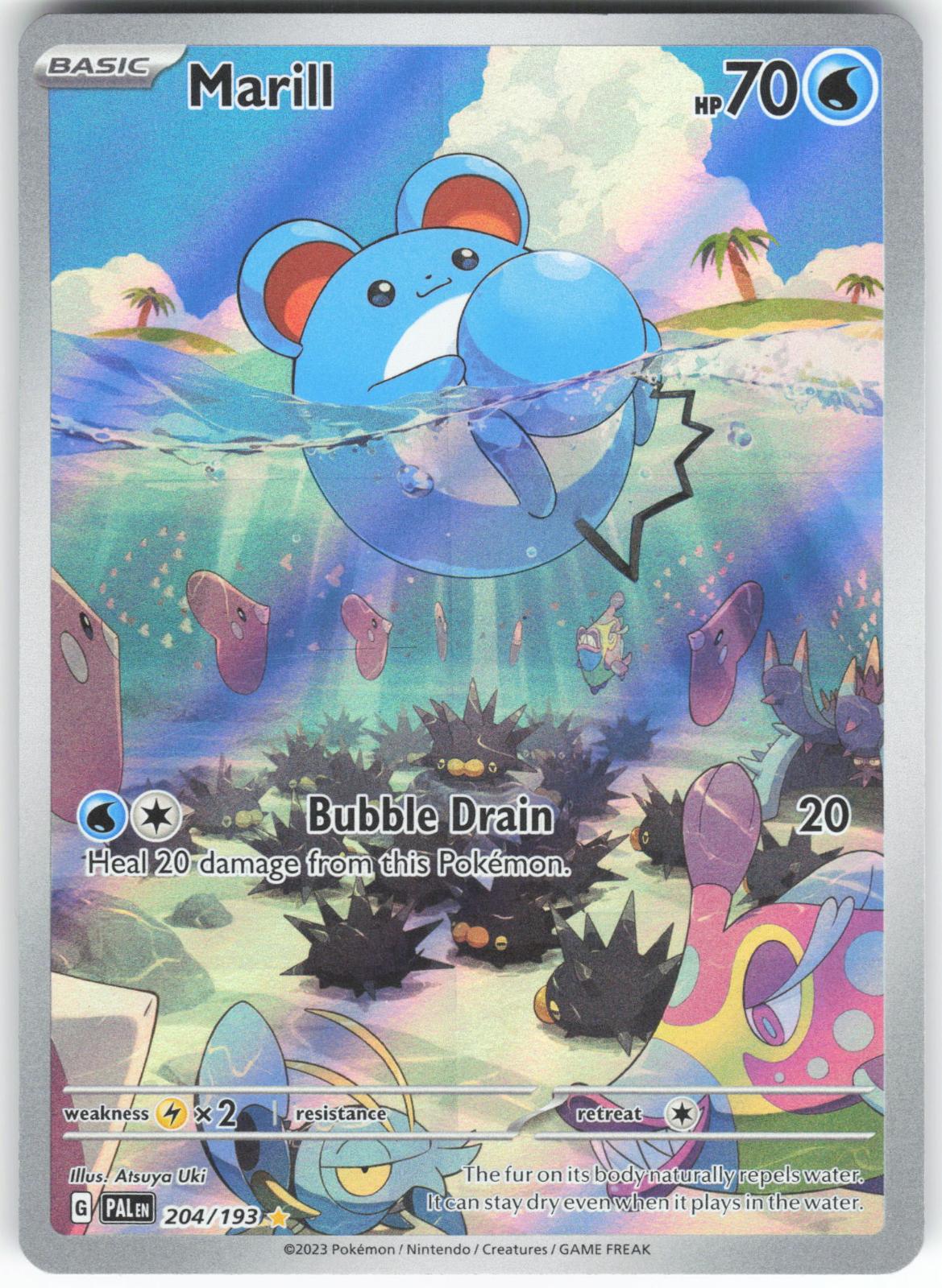 Marill 204/193 Illustration Rare Paldea Evolved NM/M