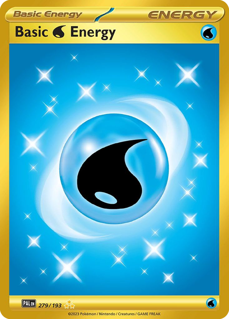 Basic Water Energy 279/193 Hyper Rare Paldea Evolved NM/M