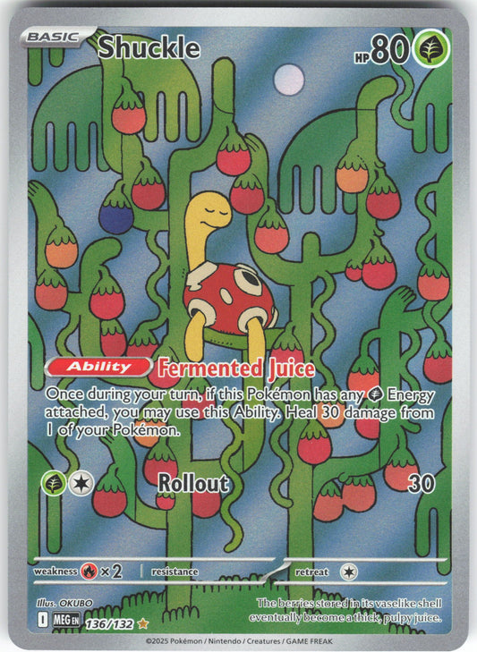 Shuckle - Illustration Rare ME01: Mega Evolution 136/132 NM