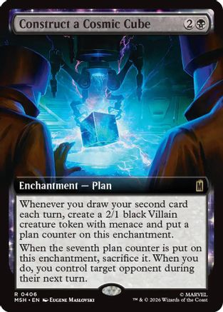 Construct a Cosmic Cube (Extended Art) 406 Foil Rare Marvel Super Heroes NM/M