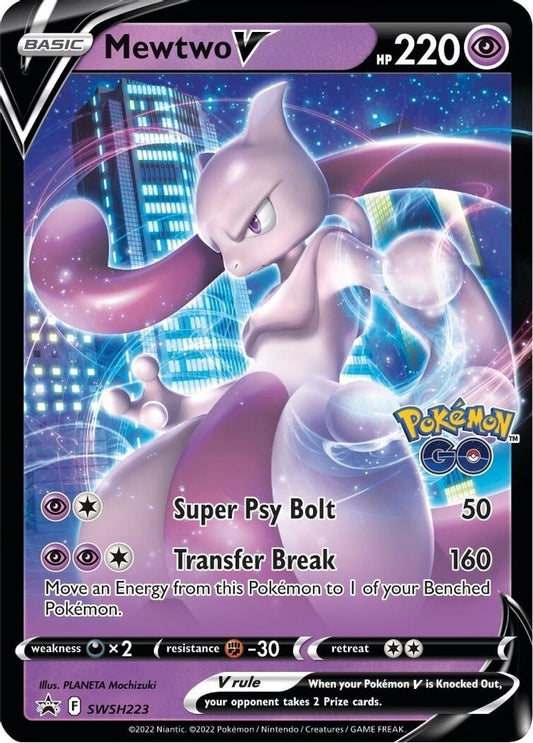 Mewtwo V SWSH223 Promo Sword & Shield Promo Holo NM/M