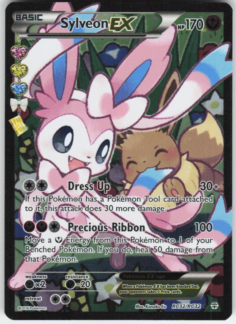 Sylveon EX (Full Art) Ultra Rare Generations: Radiant Collection RC32/RC32 LP