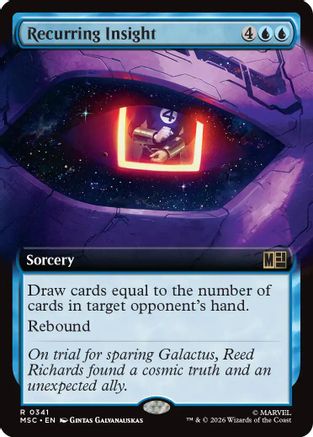 Recurring Insight (Extended Art) 341 Rare Commander: Marvel Super Heroes NM/M