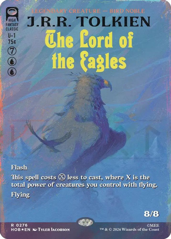 The Lord of the Eagles (Borderless) (Surge Foil) 276 Rare The Hobbit NM/M