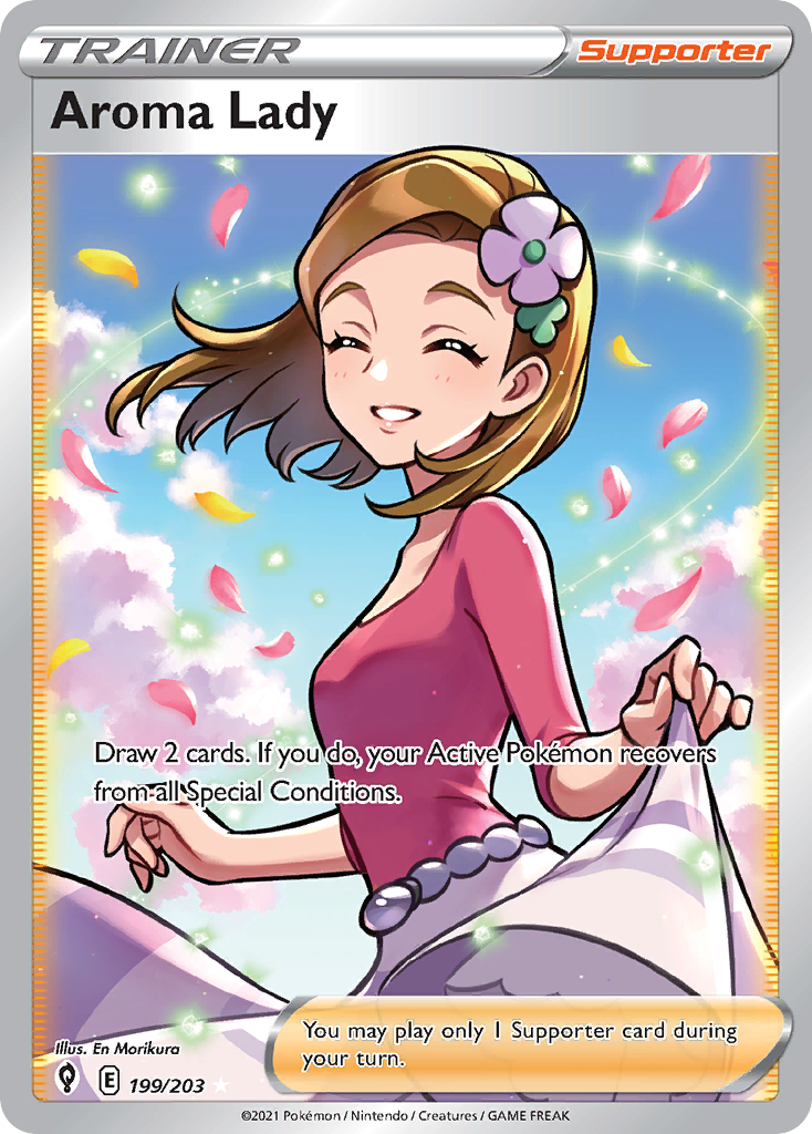 Aroma Lady 199/203 Ultra Rare Holo Evolving Skies NM/M