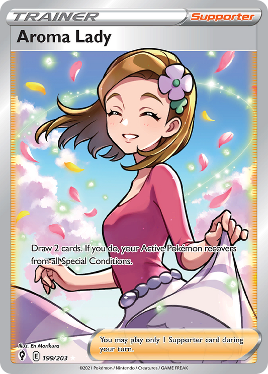 Aroma Lady 199/203 Ultra Rare Holo Evolving Skies NM/M