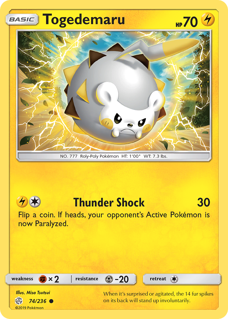 Togedemaru 74/236 Common Cosmic Eclipse NM/LP