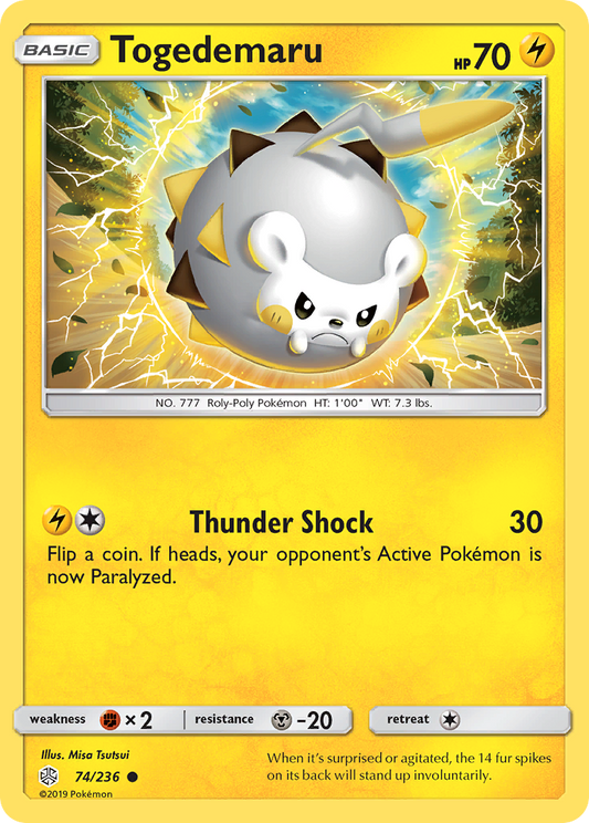 Togedemaru 74/236 Common Cosmic Eclipse NM/LP