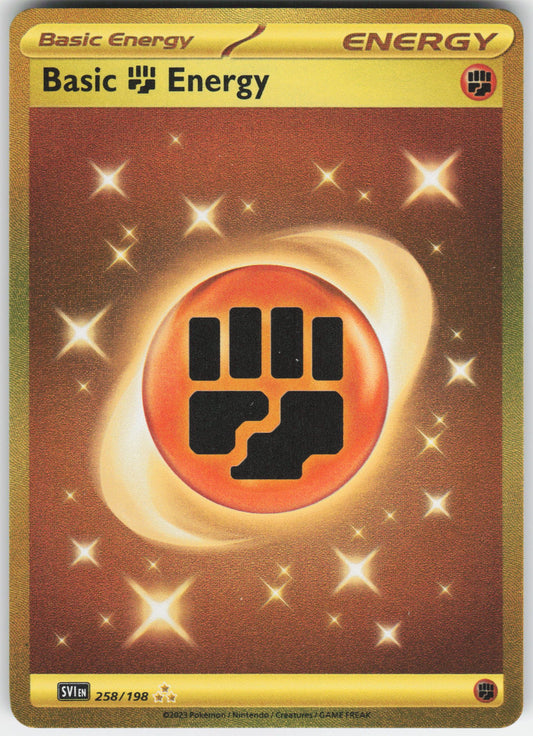 Basic Fighting Energy Hyper Rare SV01: Scarlet & Violet Base Set 258/198 NM