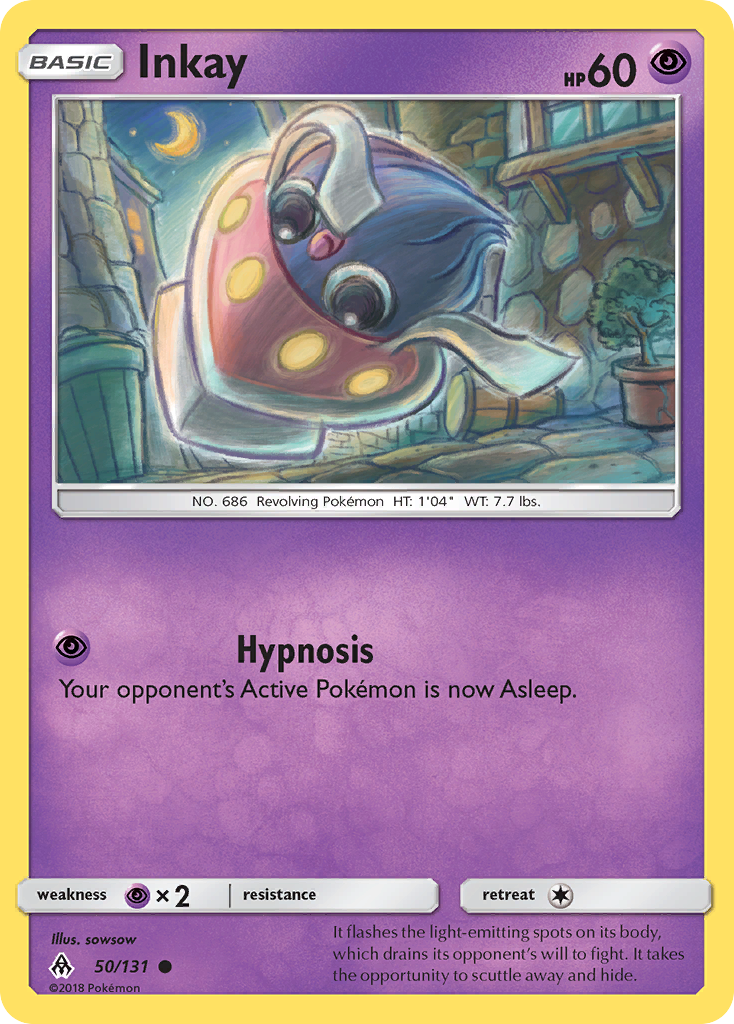 Inkay 50/131 Common Reverse Holo Forbidden Light NM/LP