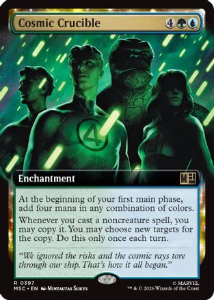 Cosmic Crucible (Extended Art) 397 Rare Commander: Marvel Super Heroes NM/M