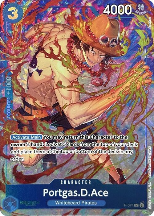 Portgas.D.Ace (Premium Card Collection -Best Selection Vol. 3-) P-074 One Piece Promotion Cards NM/M – Raptor Games