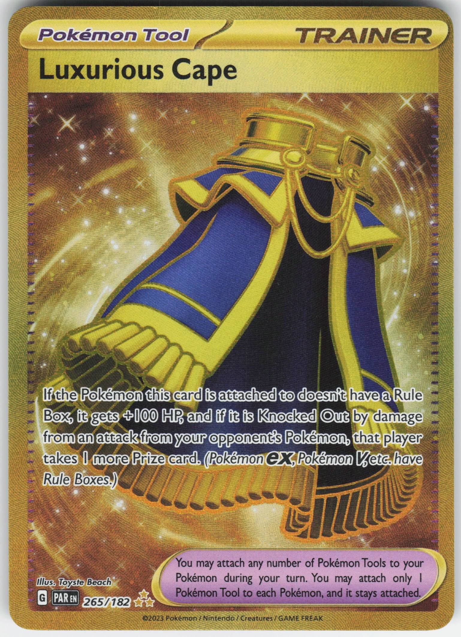 Luxurious Cape Hyper Rare SV04: Paradox Rift 265/182 NM