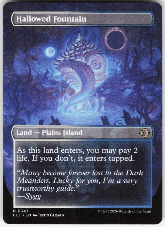 Hallowed Fountain (Borderless) R Lorwyn Eclipsed 347 NM (Back)