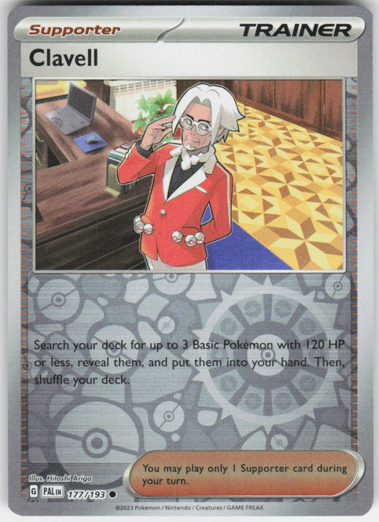 Clavell Common SV02: Paldea Evolved 177/193 NM Rev Holo