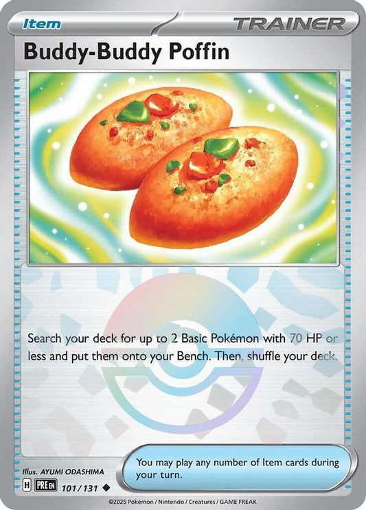 Buddy-Buddy Poffin (Poke Ball Pattern) 101/131 Prismatic Evolutions Holo NM/M