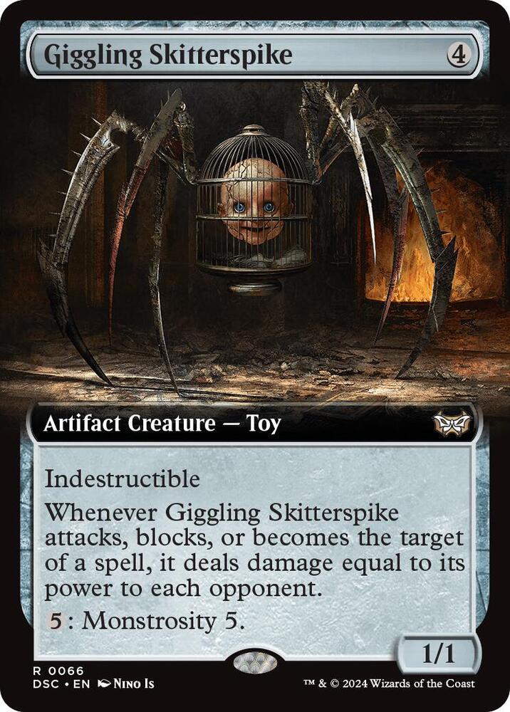 Giggling Skitterspike (Extended Art) 66 Commander: Duskmourn: House of Horror NM/M