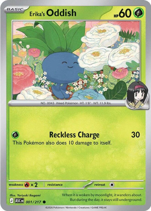 Erika's Oddish 001/217 Common Ascended Heroes NM/M