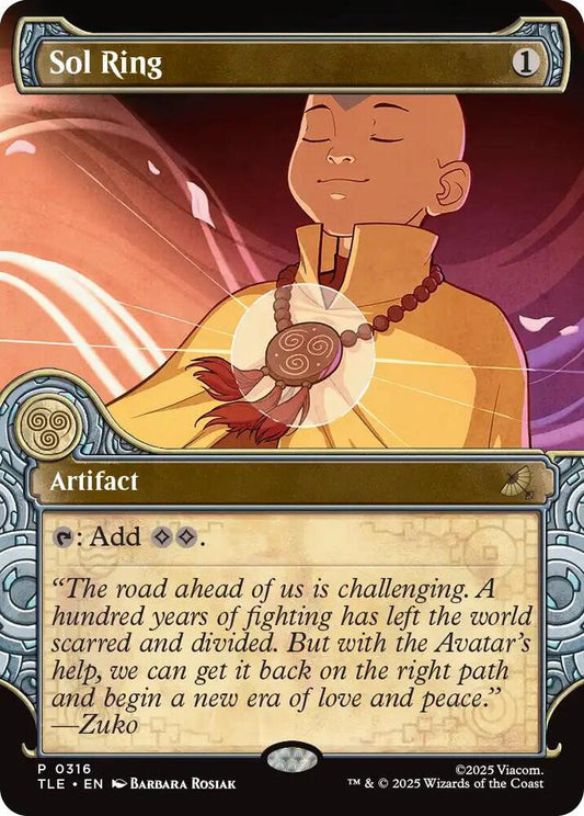 Sol Ring (Showcase) 316 Promo Avatar: The Last Airbender: Eternal-Legal NM/M