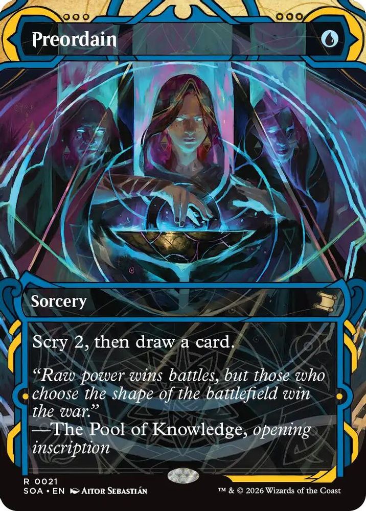 Preordain 21 Rare Foil Secrets of Strixhaven: Mystical Archive NM/M