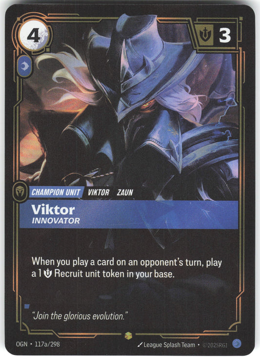 Viktor - Innovator (Alternate Art) Showcase Origins 117a/298 NM