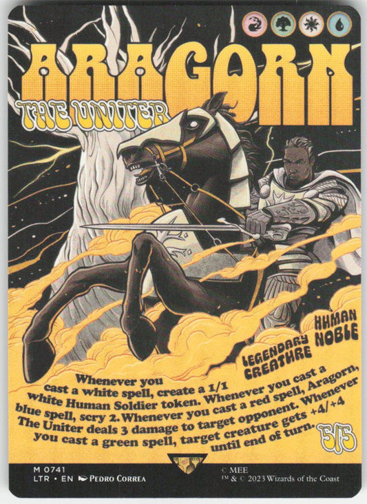 Aragorn, the Uniter (Borderless Poster) M Universes Beyond: The Lord of the Rings: Tales of Middle-earth 741 NM