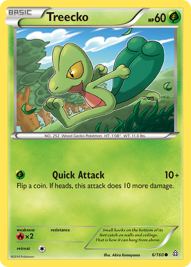 Treecko 6/160 Common Primal Clash NM/LP