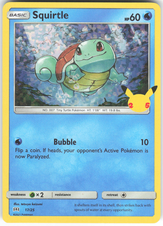 Squirtle 017/025 Promo Holo McDonald's 25th Anniversary Promos NM/M