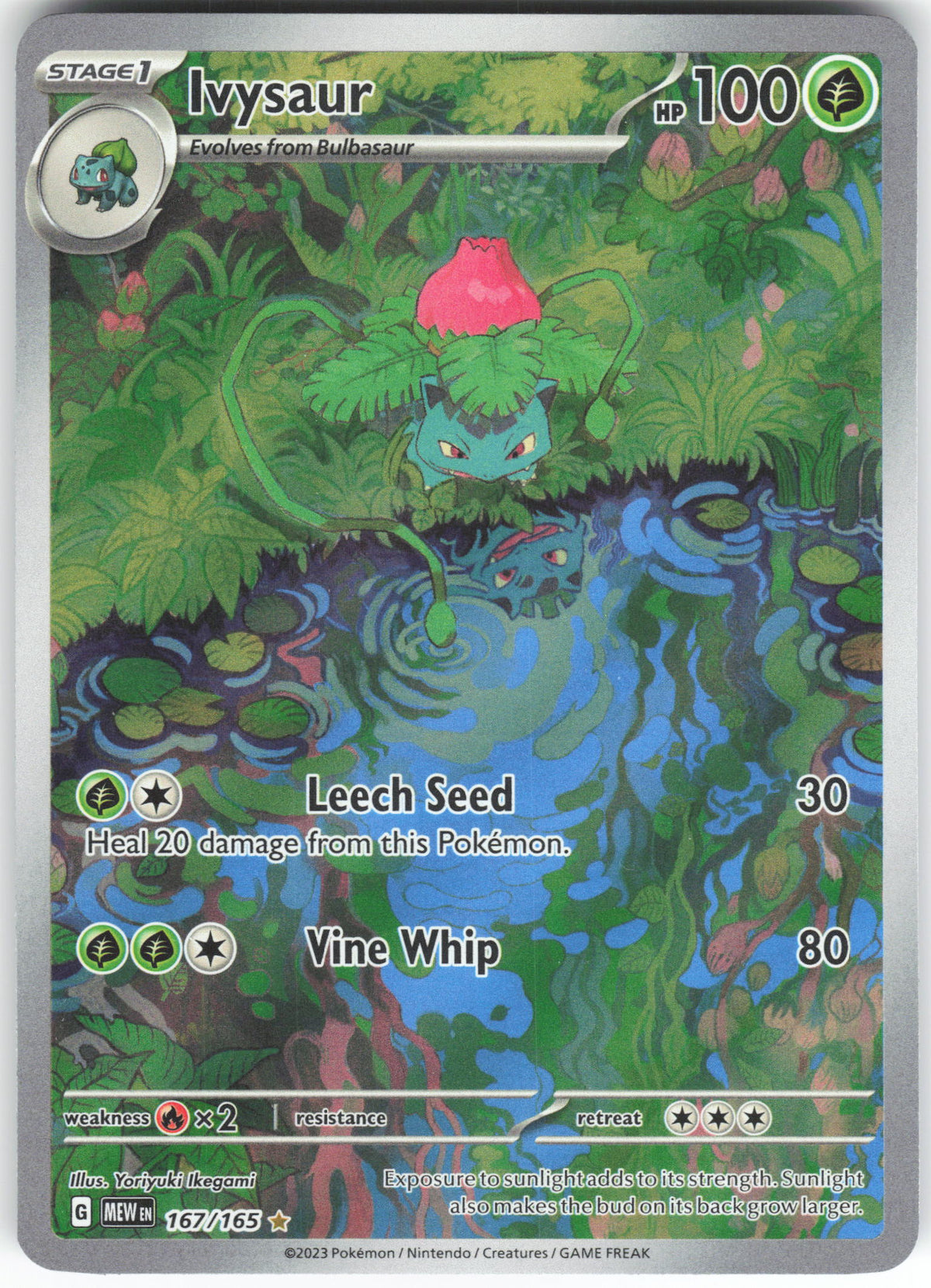 Ivysaur 167/165 Illustration Rare 151 LP