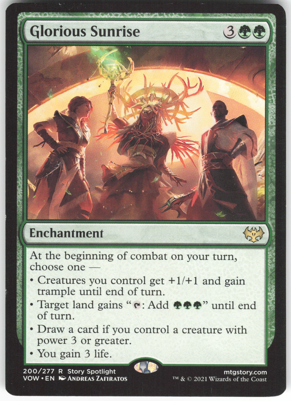 Glorious Sunrise 200 Rare Innistrad: Crimson Vow LP