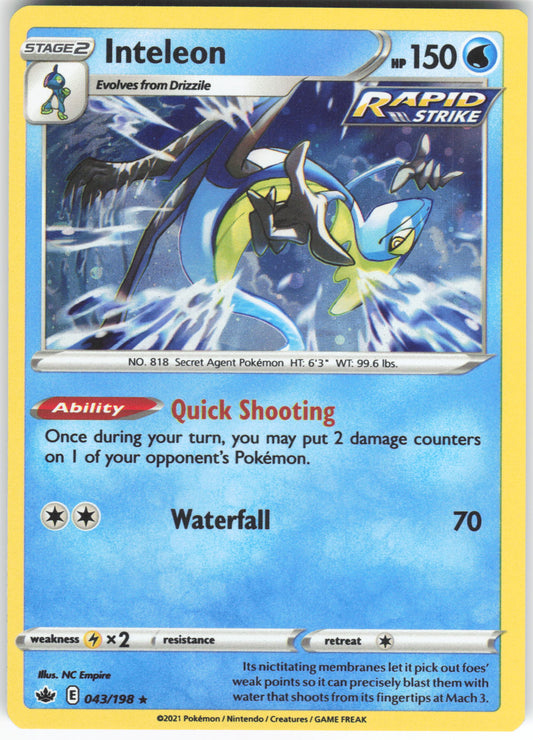 Inteleon (Cosmos Holo) 043/198 Holo Rare Miscellaneous Cards & Products NM/LP
