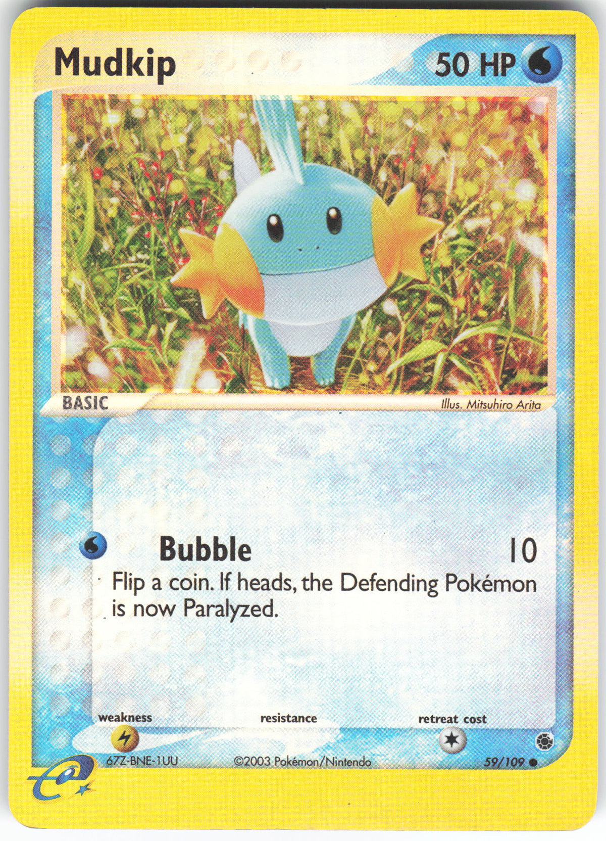 Mudkip 59/109 Common Reverse Holo Ruby & Sapphire MP