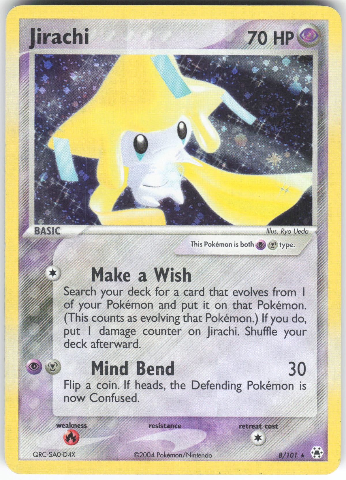 Jirachi 8/101 Rare Hidden Legends Holo LP/MP