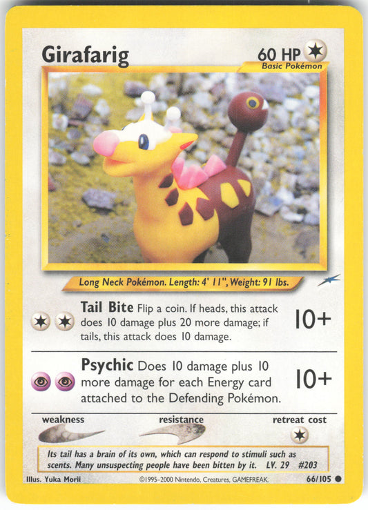 Girafarig 66/105 Common Neo Destiny Unlimited HP