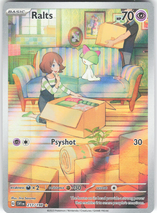 Ralts 211/198 Illustration Rare Scarlet & Violet LP
