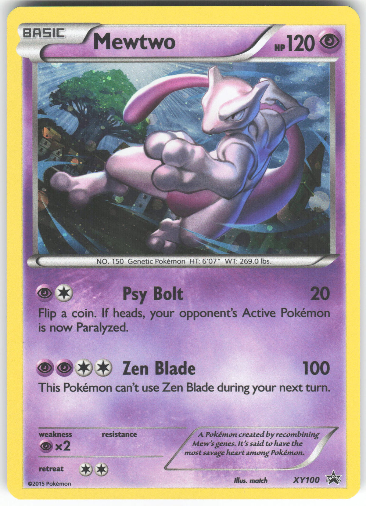 Mewtwo XY100 Promo XY Promo Holo NM/LP