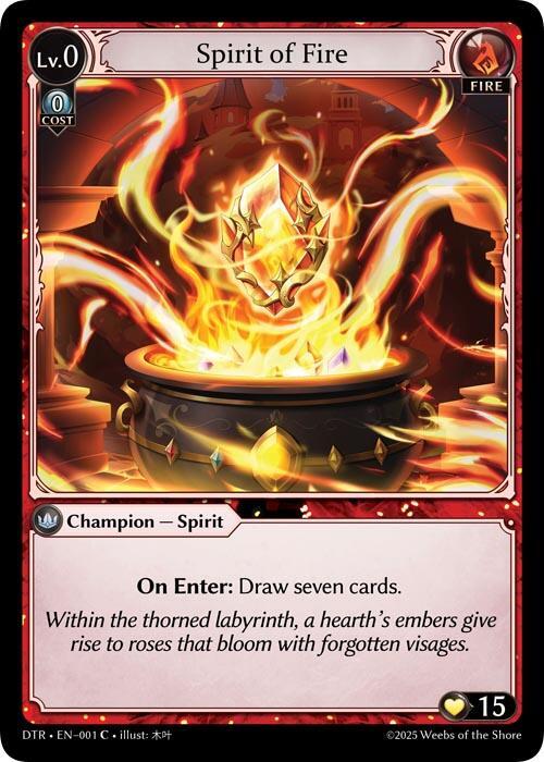 Spirit of Fire 001 Common Distorted Reflections NM