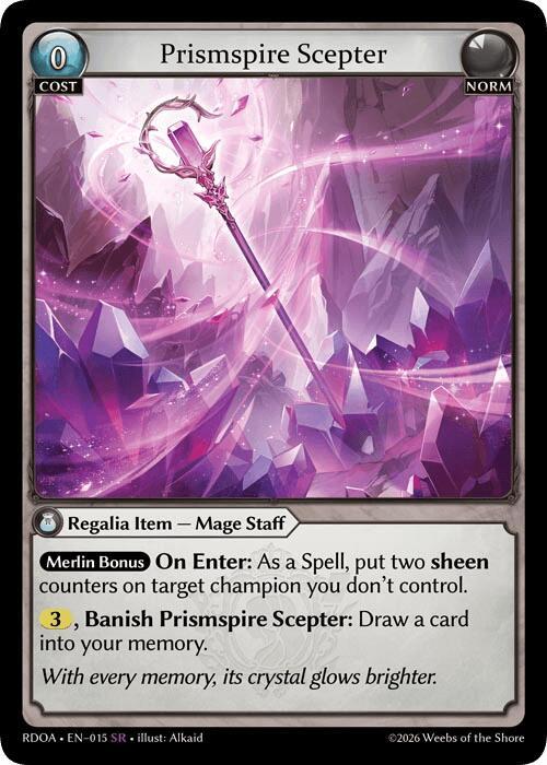 Prismspire Scepter 015 Super Rare Radiant Origins NM
