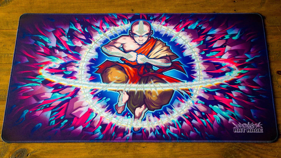 Mat Mage | Playmat Avatar Master of Elements *IRIDESCENT FOIL | LIMITED EDITION*