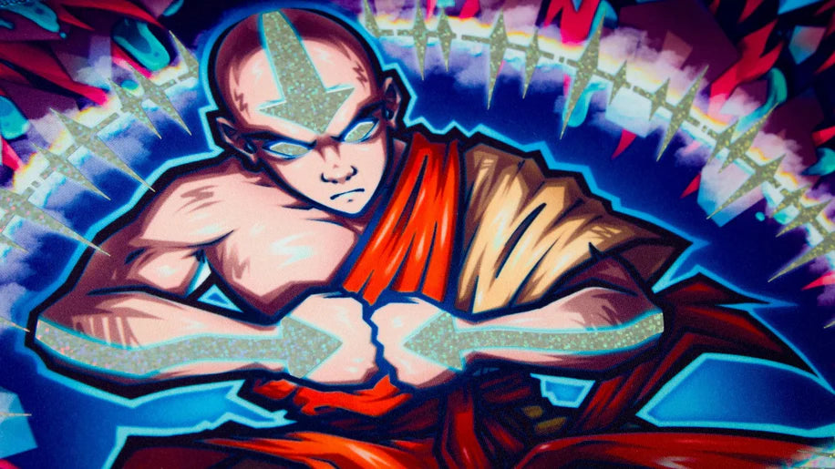 Mat Mage | Playmat Avatar Master of Elements *IRIDESCENT FOIL | LIMITED EDITION*