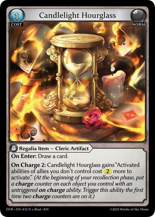 Candlelight Hourglass 012 Rare Distorted Reflections NM
