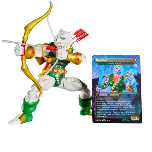 Marvel Legends Series x Magic: The Gathering Man-Wolf Action Figure