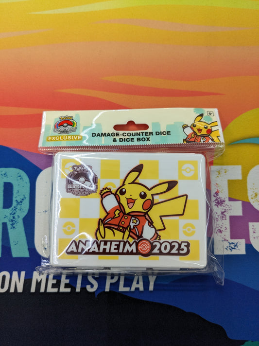 POKEMON CENTER Anaheim World Championship 2025 Damage Counters and Dice Box