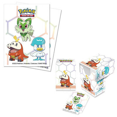 Paldea First Partner Ultra Pro Pokemon Deck Protector 65ct + Deck Box